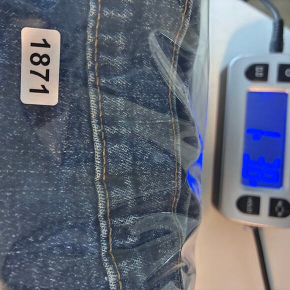 Vintage Faded Glory Straight Jeans Womens 16 Blue Cotton Stretch 32x29 Versatile - Picture 13 of 13